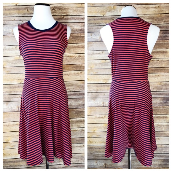 Nanette Lepore Dresses & Skirts - L'Amour Nanette Lepore Orange & Blue Striped Dress